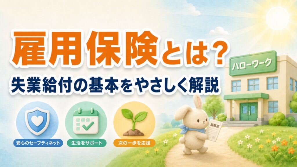 雇用保険とは？失業給付の基本をやさしく解説